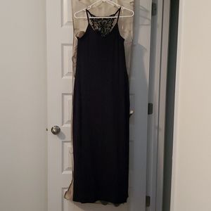 Beautiful Black Maxi Dress w Slit